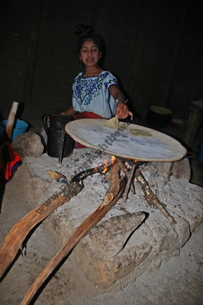 Traditional Tortilla Cooking, Chamula, Chiapas, Mexico