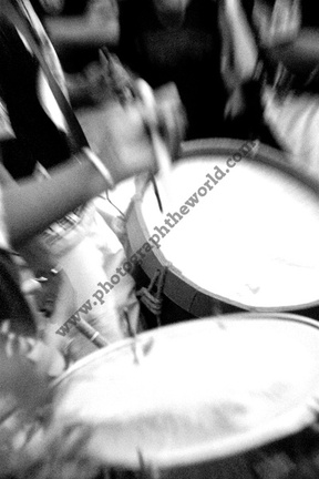 Drumming at 'Festa', Olinda, Pernambuco, Brazil