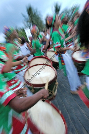 Drumming at 'Festa', Olinda, Pernambuco, Brazil