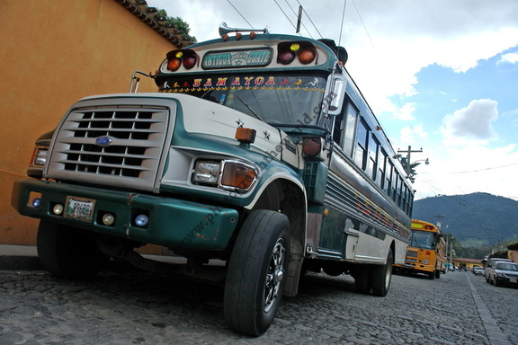 'Chicken Bus', Antigua, Guatemala