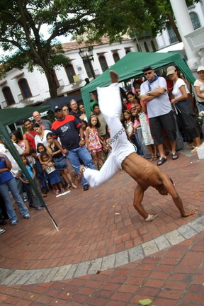 Capoeira Dispaly in Plaza de la Independencia, Casco Viejo, Panama City, Panama