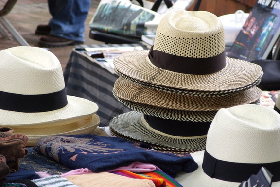 Panama Hats in Plaza de la Independencia, Casco Viejo, Panama City, Panama