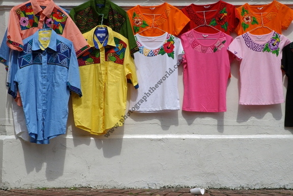 Clothes at Market Stall, Plaza de la Independencia, Casco Viejo, Panama City, Panama