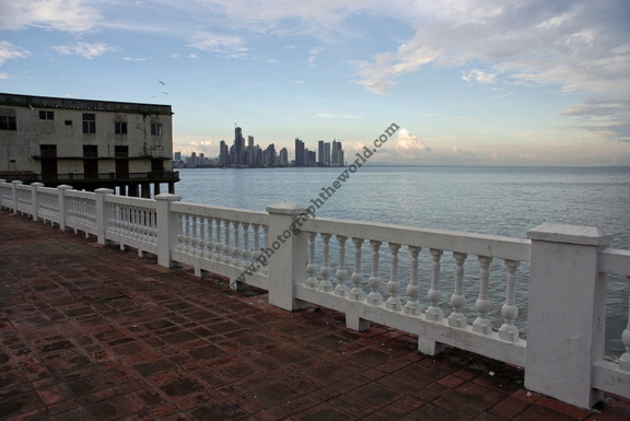 Panama Bay from Paseo las Bóvedas, Casco Viejo, Panama City, Panama