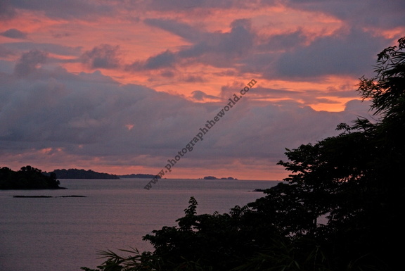 Sunset, Isla Boca Brava, Golfo de Chiriquí, Panama